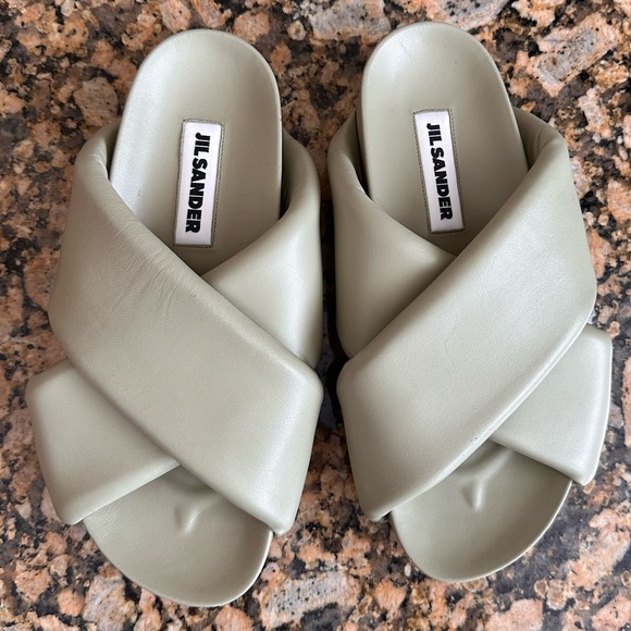 Jil Sander Padded Leather Sandal - Picture 9 of 11